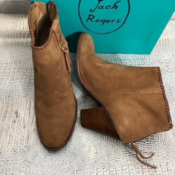 Jack Rogers Greer Oak Suede Booties - Picture 6 of 8